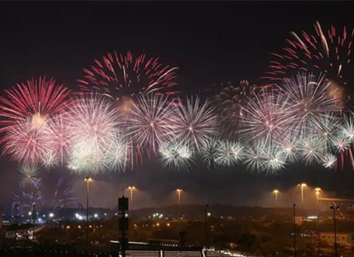 肇州县焰火晚会